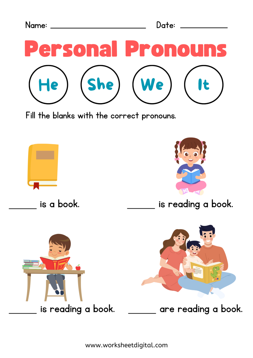 Personal Pronouns Worksheet Digital 1 Teacher Made Resources