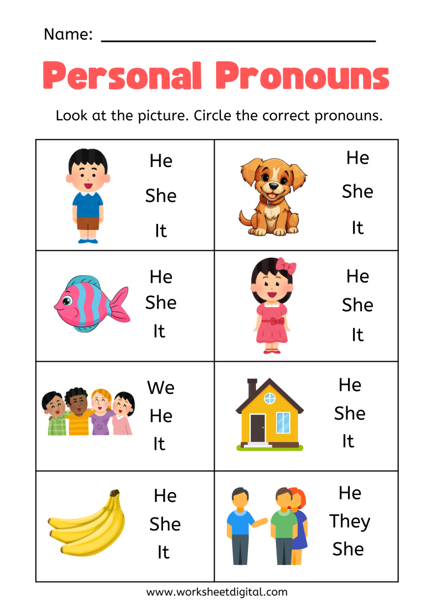 Personal Pronouns Worksheet Digital 1 Teacher Made Resources Personal Pronouns Worksheet Digital 1 Teacher Made Resources