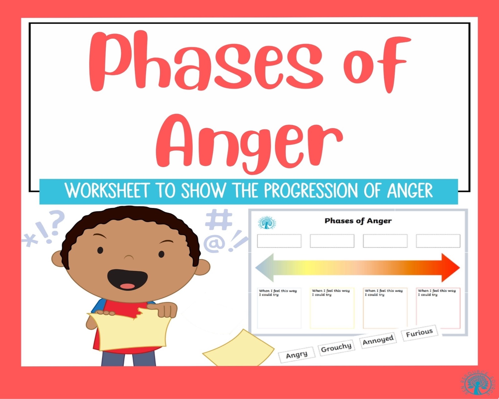 Phases Of Anger Worksheet Made By Teachers