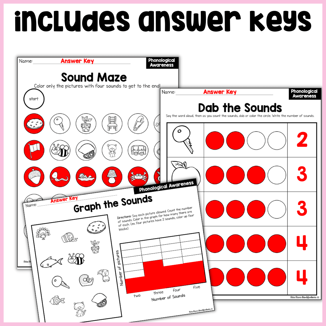 Free Printable Phoneme Segmentation Worksheets