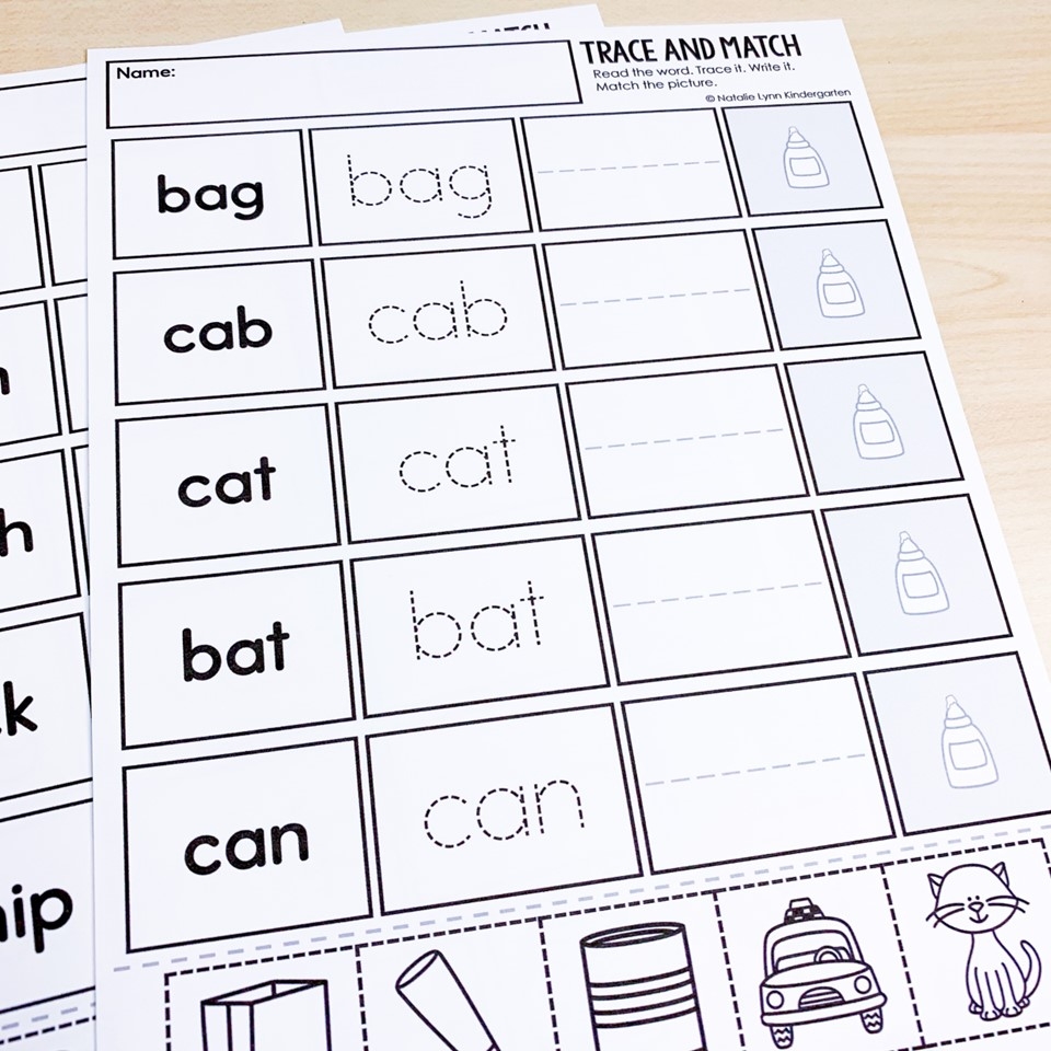 Phonics Read Trace Write Match Science Of Reading Aligned Worksheets