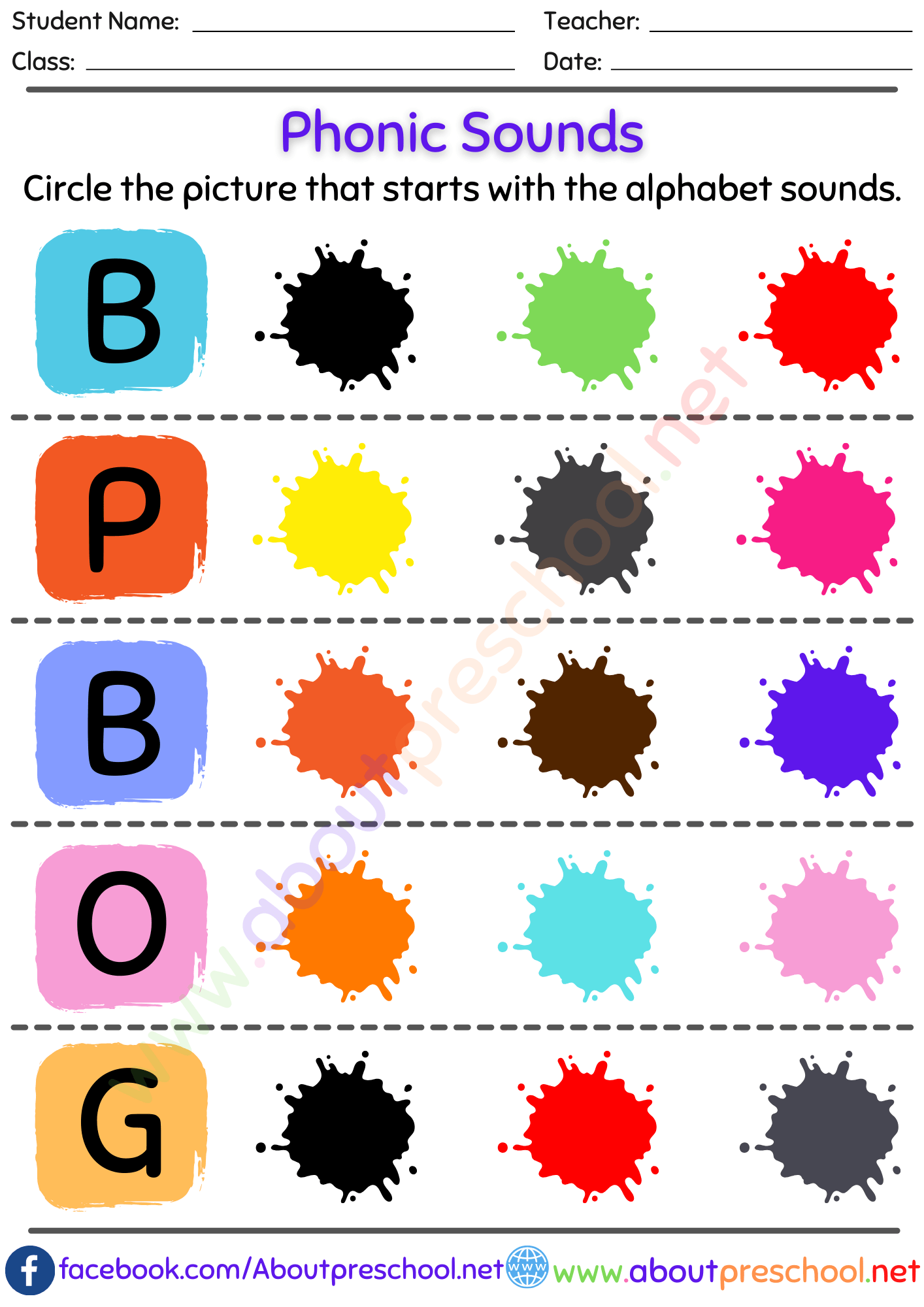 Free Printable Phonics For Preschoolers Free Printable Phonics For Preschoolers