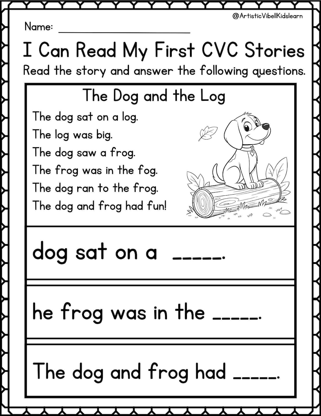 Phonics Worksheets My First CVC Sentences For Kindergarten And Phonics Worksheets My First CVC Sentences For Kindergarten And