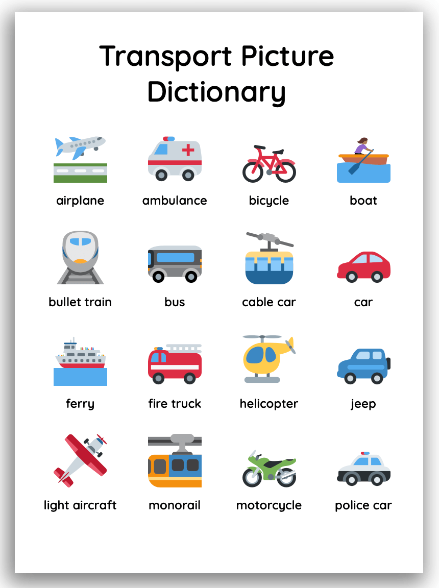 Picture Dictionary Printable Worksheet For Teaching Languages Picture Dictionary Printable Worksheet For Teaching Languages