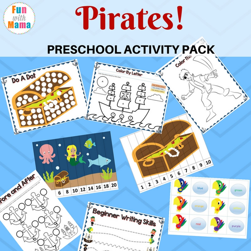 Pirate Theme Printable Preschool Pack Fun With Mama Pirate Theme Printable Preschool Pack Fun With Mama