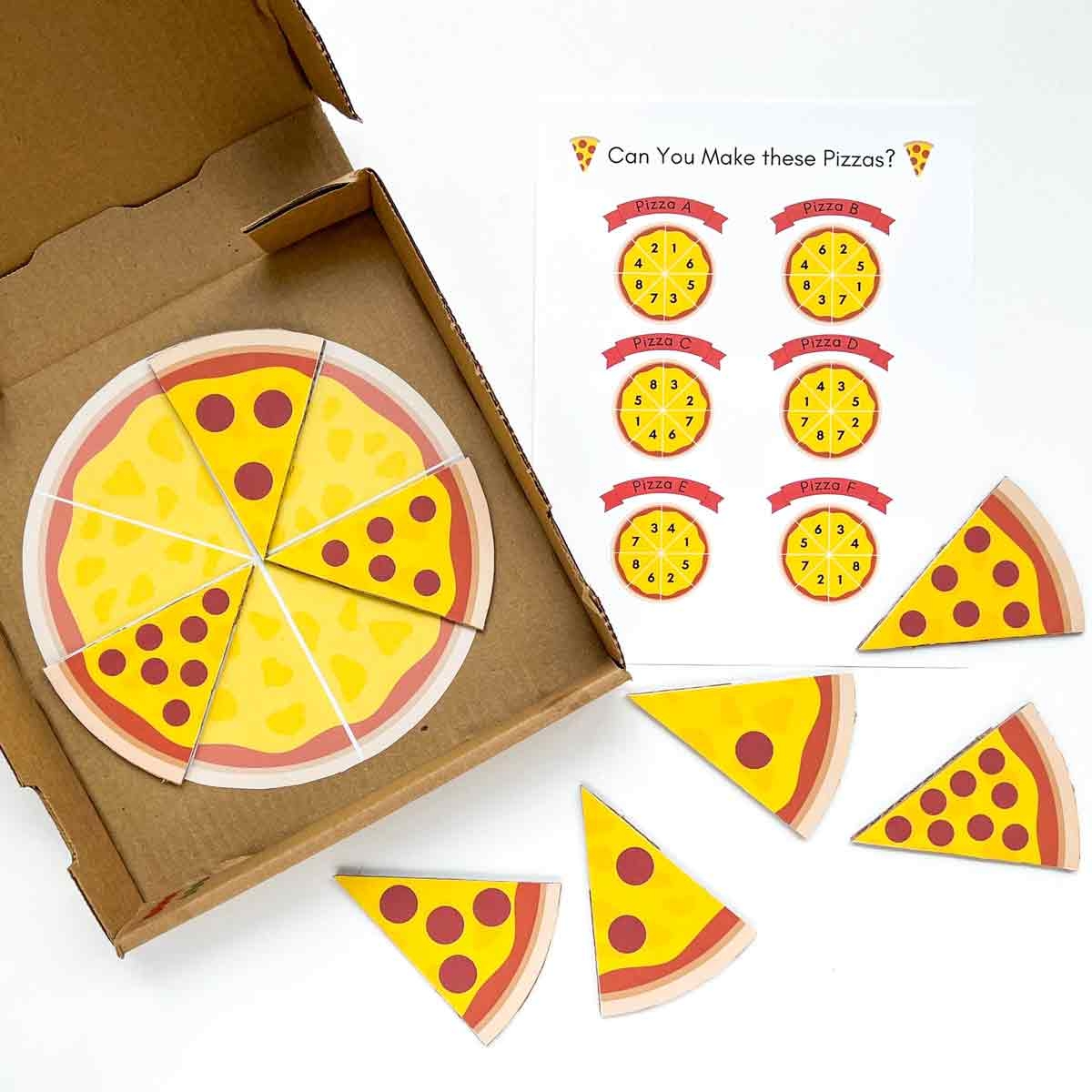 Pizza Craft Preschool Printable