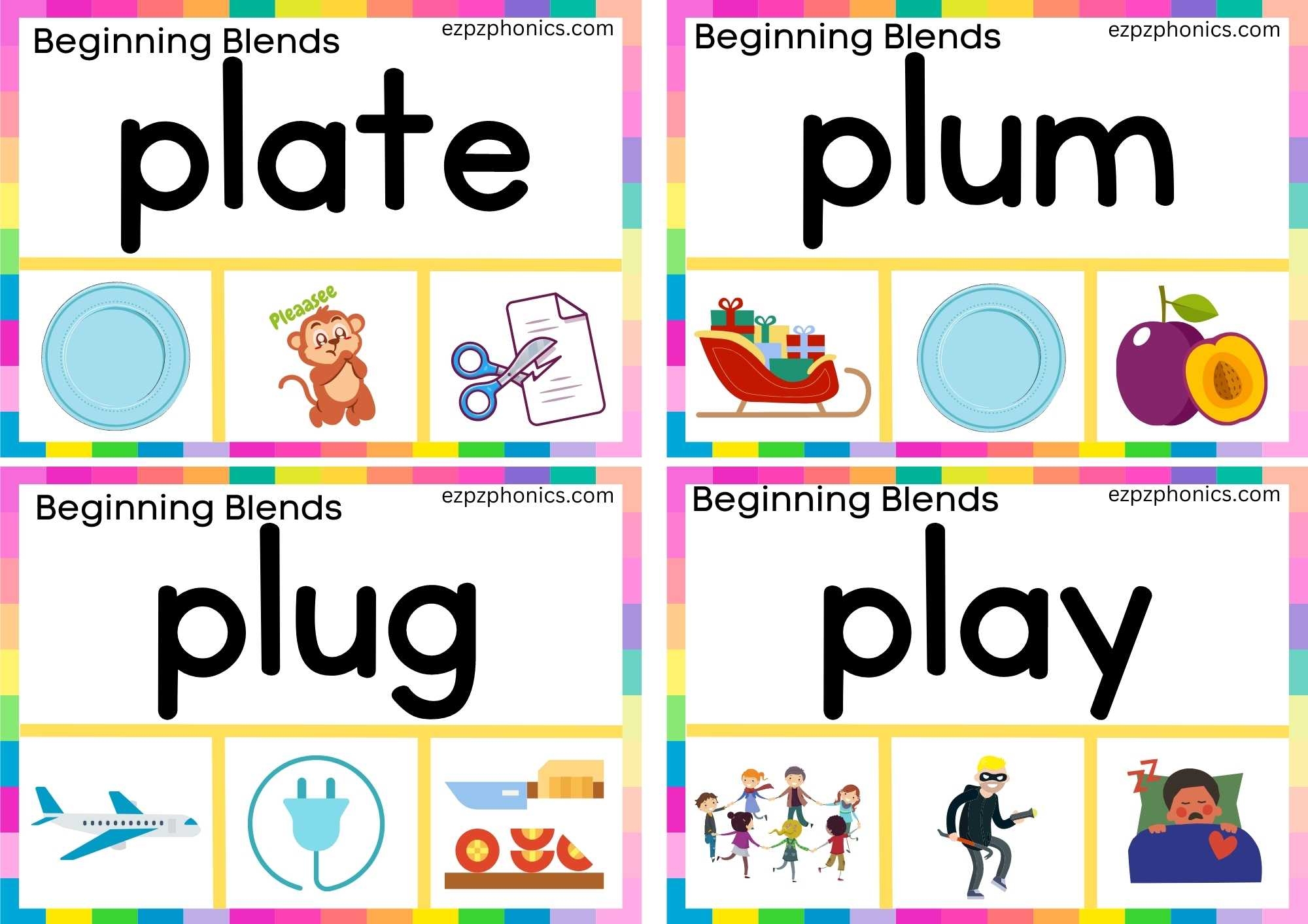 Beginning Blends Printable Worksheets