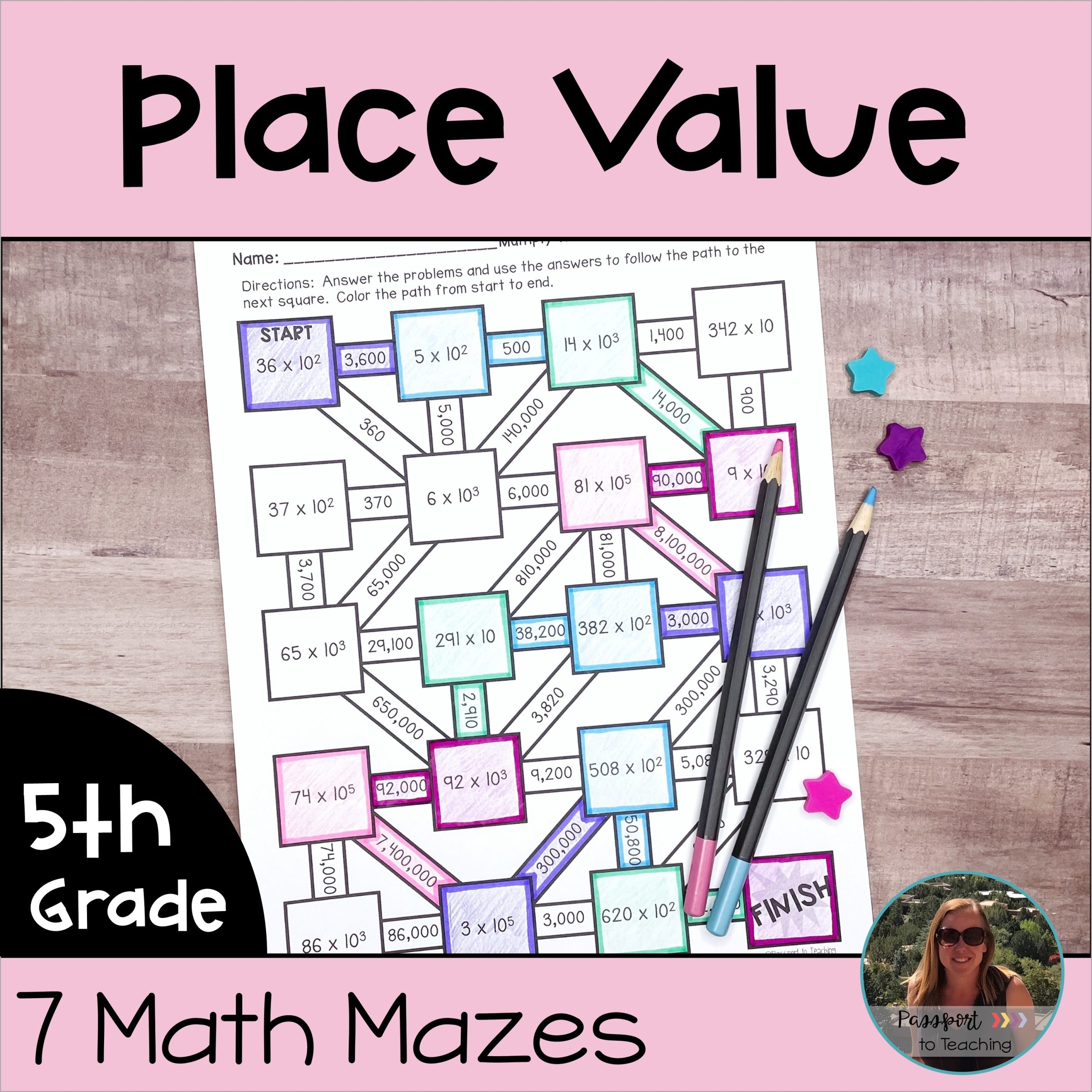 Place Value Math Maze Worksheets 5th Grade Made By Teachers Place Value Math Maze Worksheets 5th Grade Made By Teachers