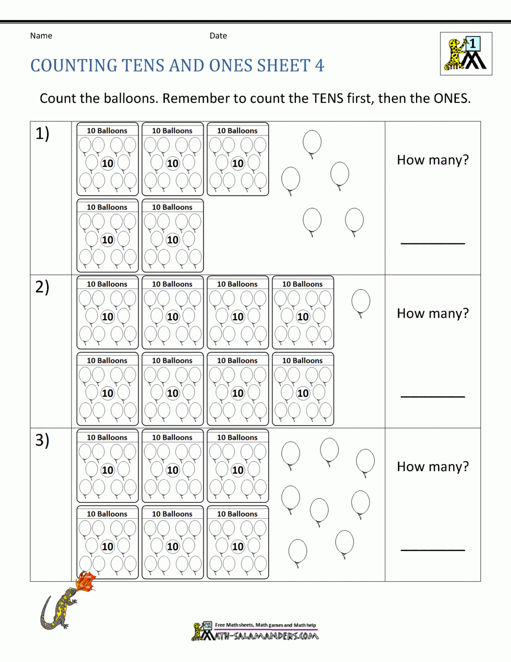 Printable Tens And Ones Worksheets Pdf Printable Tens And Ones Worksheets Pdf