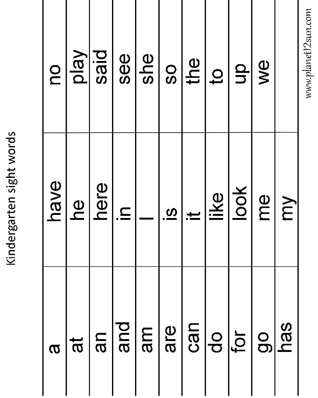 Plain List Kindergarten Spelling Words Planet12sun Plain List Kindergarten Spelling Words Planet12sun