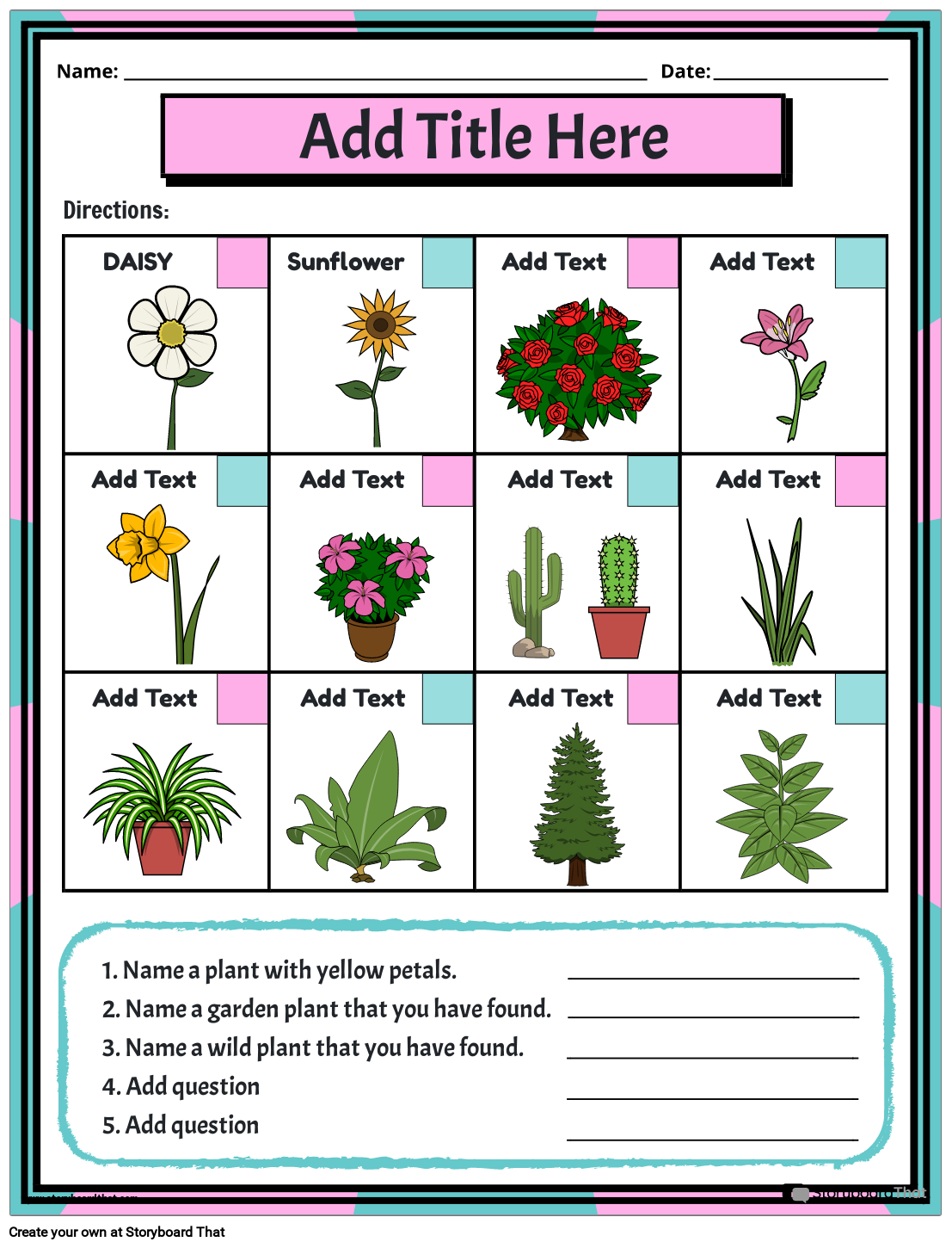 Plant Worksheets Free Customizable From Storyboard That Plant Worksheets Free Customizable From Storyboard That