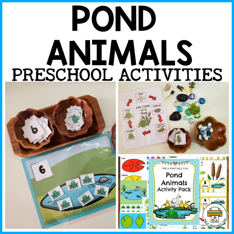 Pond Animals Preschool Activities Pre K Printable Fun Pond Animals Preschool Activities Pre K Printable Fun