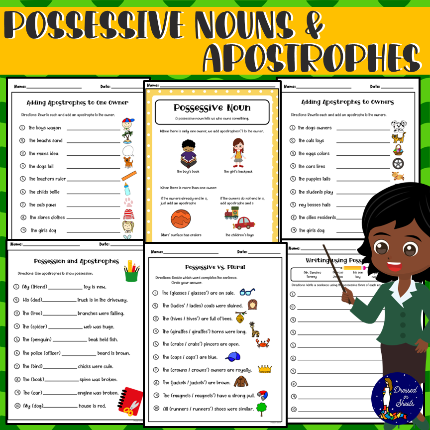 Printable Possessive Vs Plural Worksheet Printable Possessive Vs Plural Worksheet