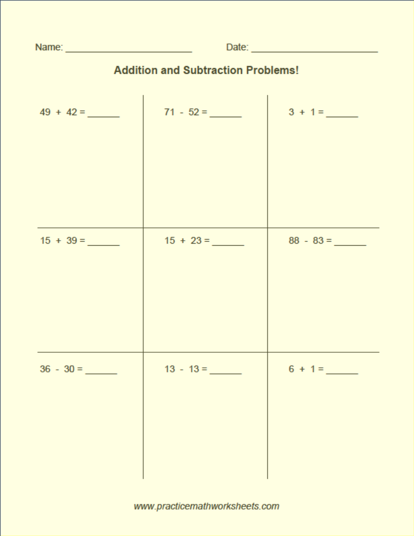 Practice Math Worksheets Generator Practice Math Worksheets Generator