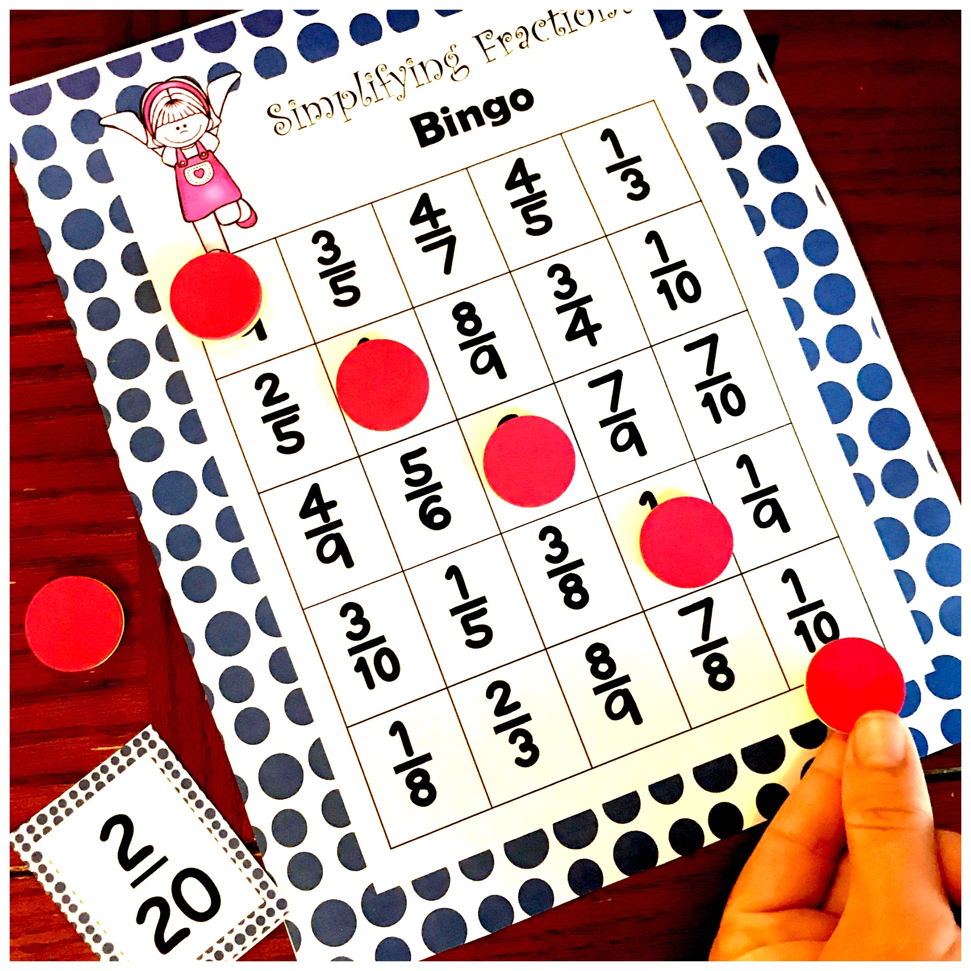 Simplifying Fractions Worksheet Free Printable