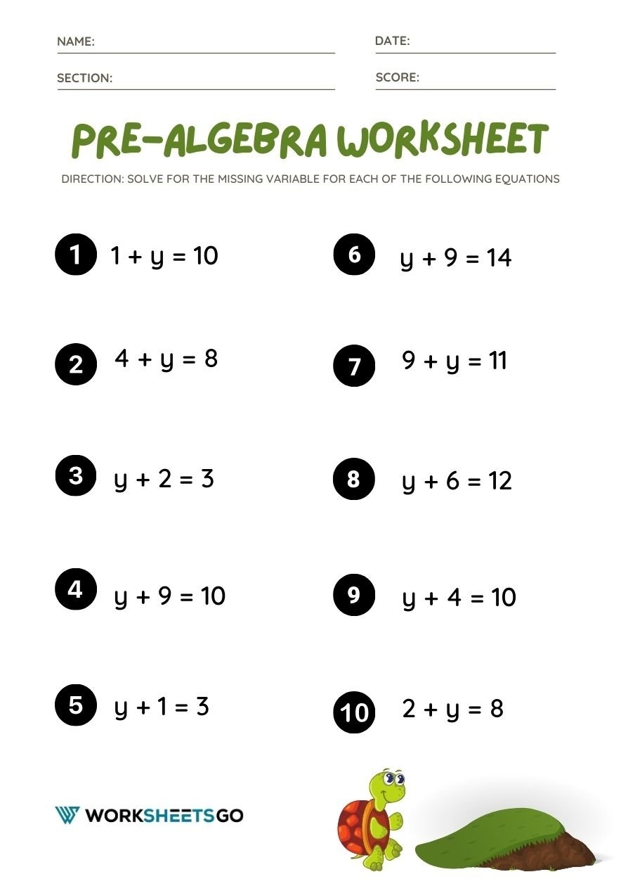 Pre algebra Fun Worksheets WorksheetsGO Pre algebra Fun Worksheets WorksheetsGO