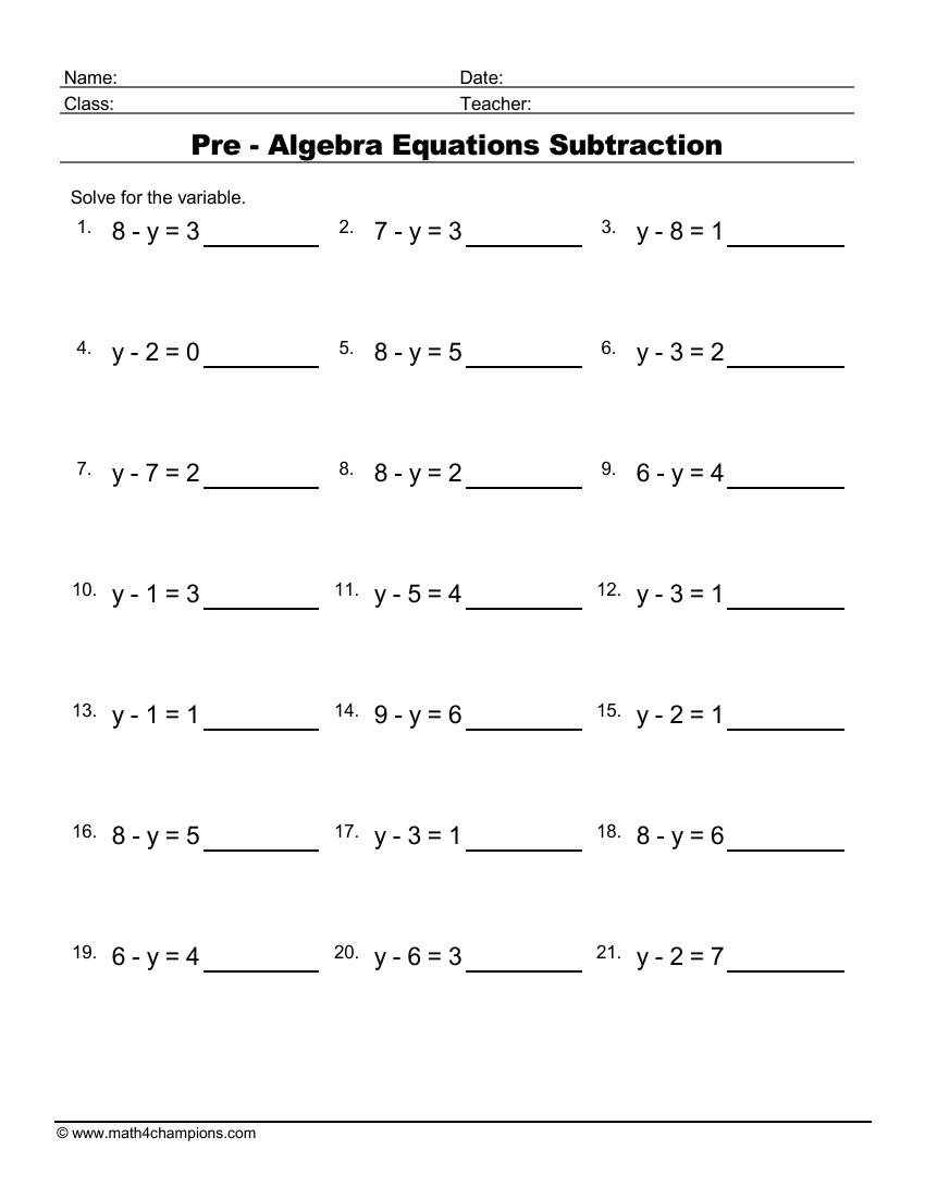 Pre Algebra Worksheets Worksheets Worksheets Worksheets Library Pre Algebra Worksheets Worksheets Worksheets Worksheets Library