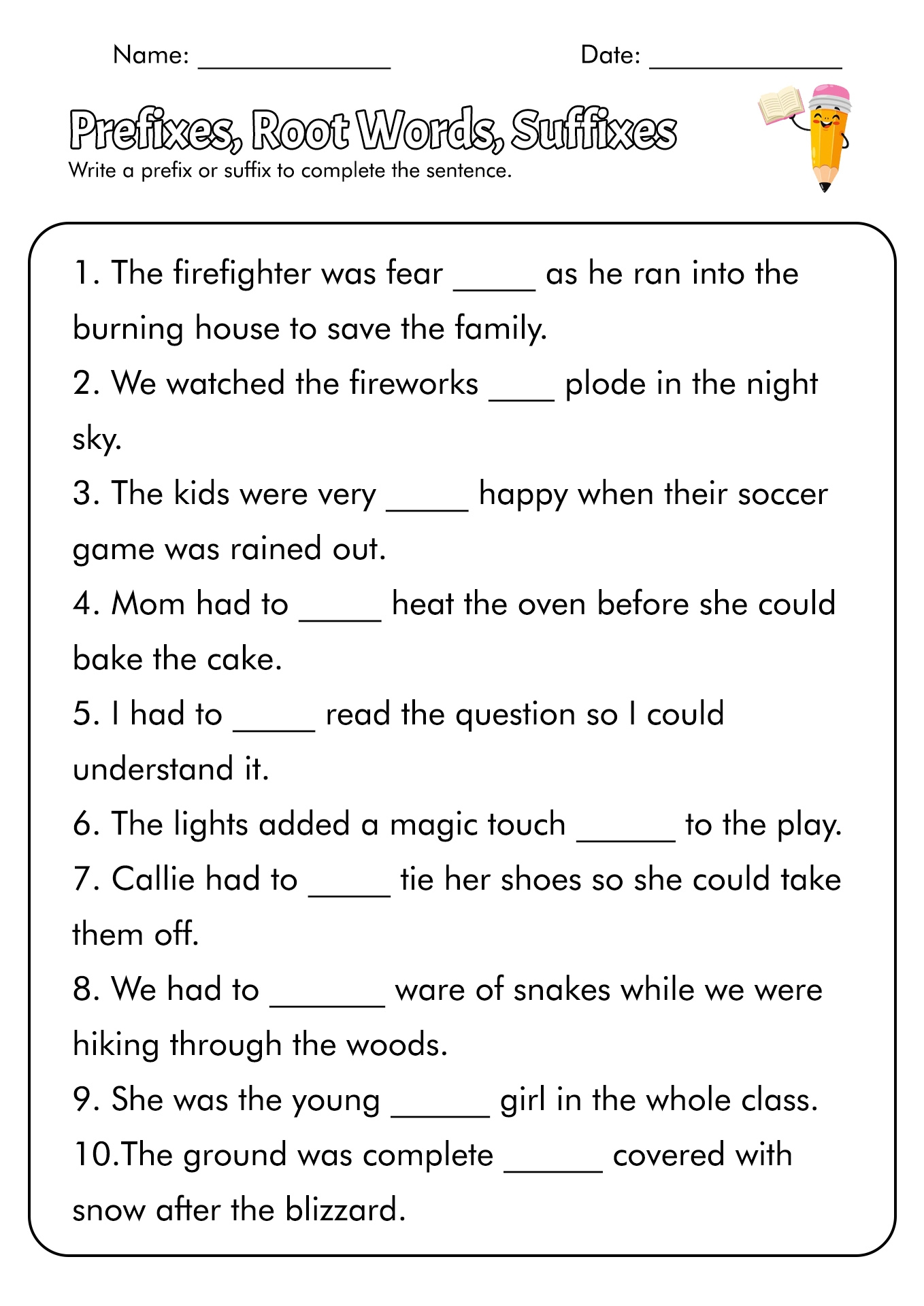 Pre And Un Prefixes Worksheet Have Fun Teaching Worksheets Library