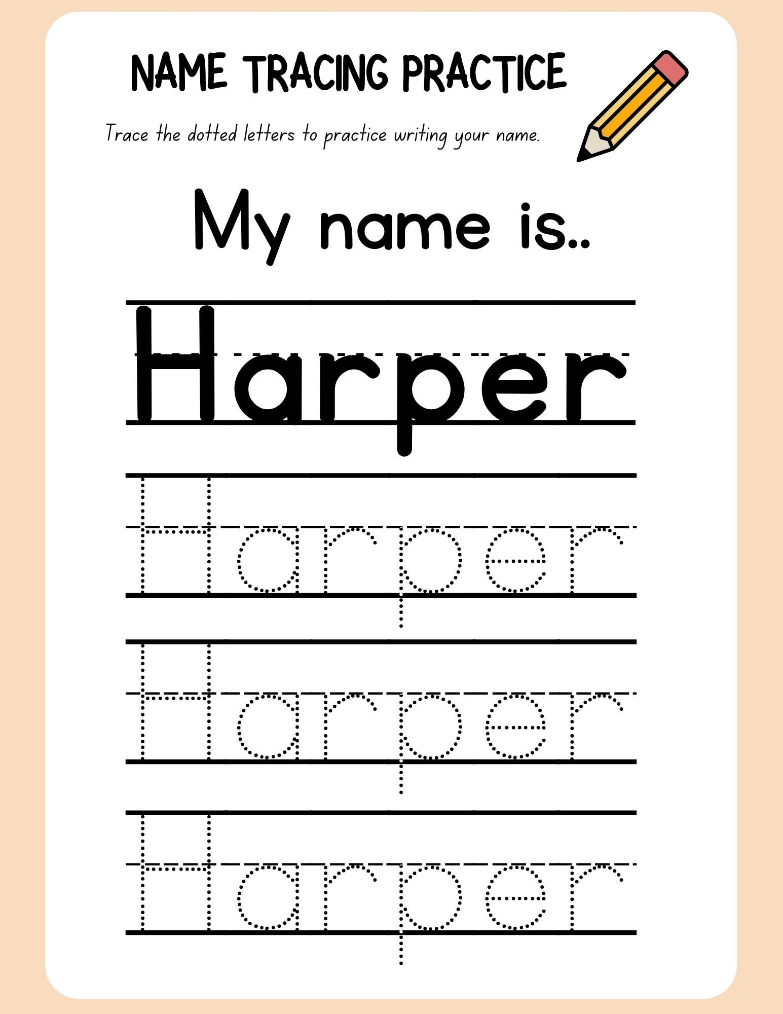 Name Tracing Worksheets Free Printable Name Tracing Worksheets Free Printable