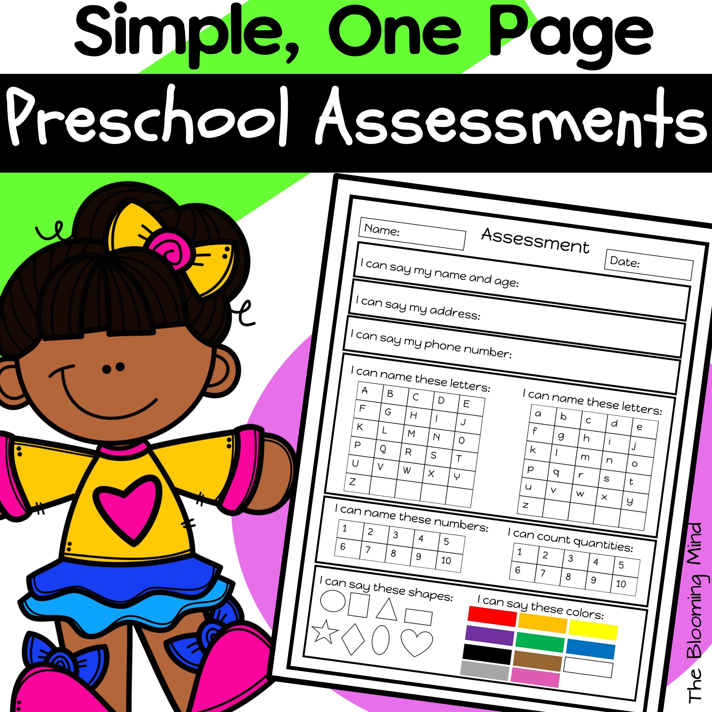 Preschool Assessments Preschool Assessments