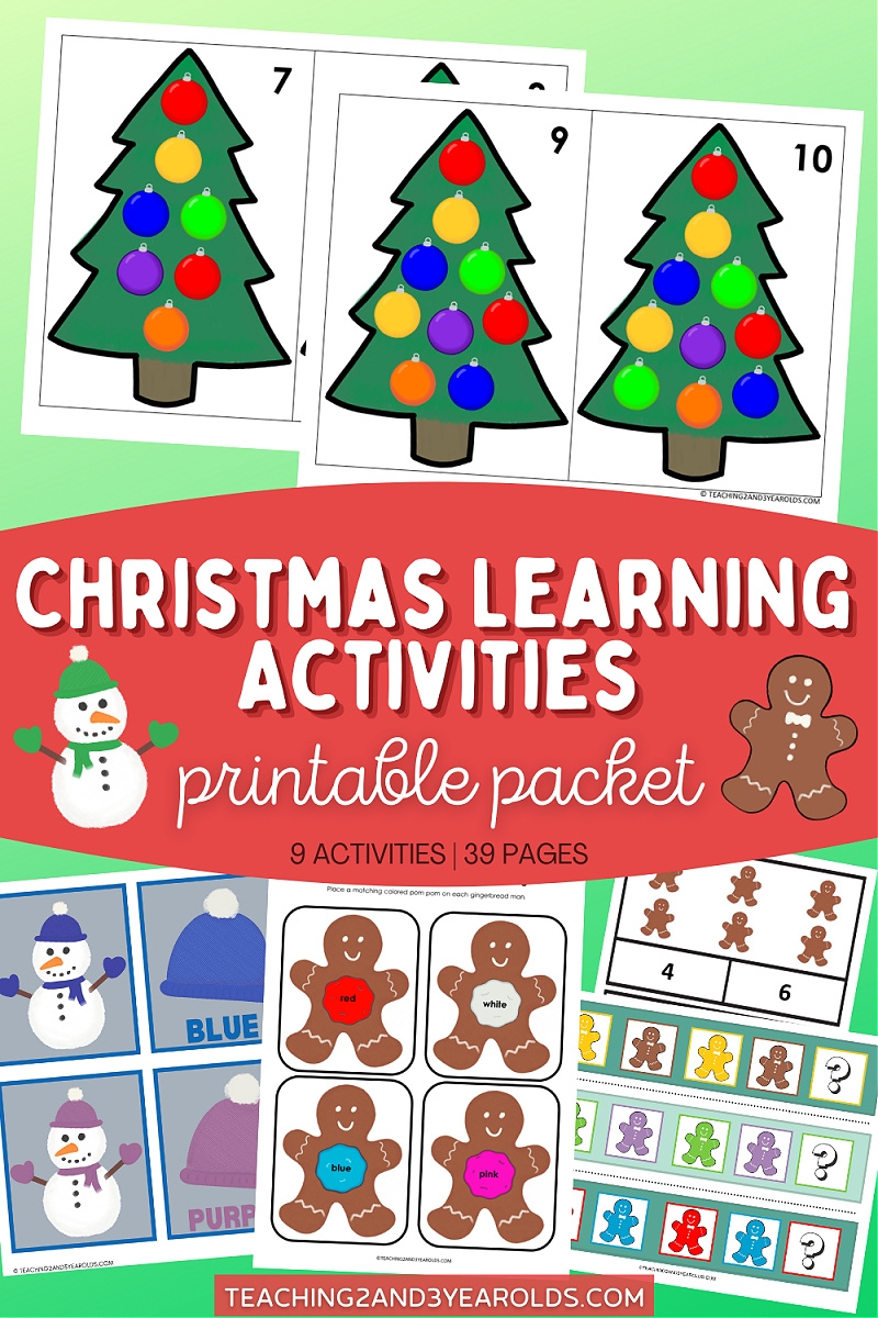 Preschool Christmas Learning Activities Printables Preschool Christmas Learning Activities Printables