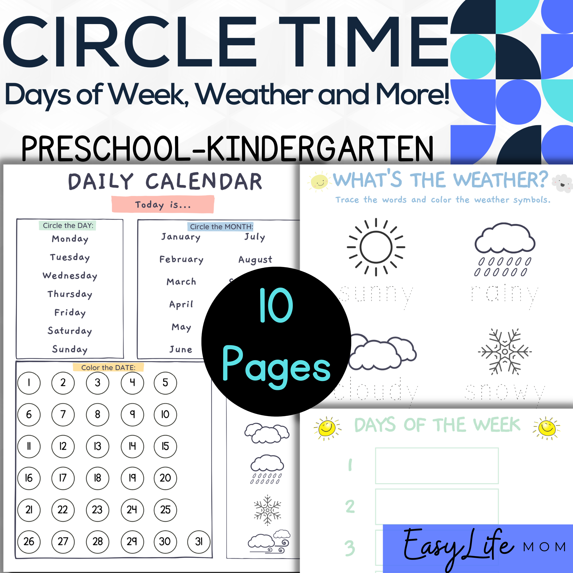 Circle Time Printables For Preschool Circle Time Printables For Preschool