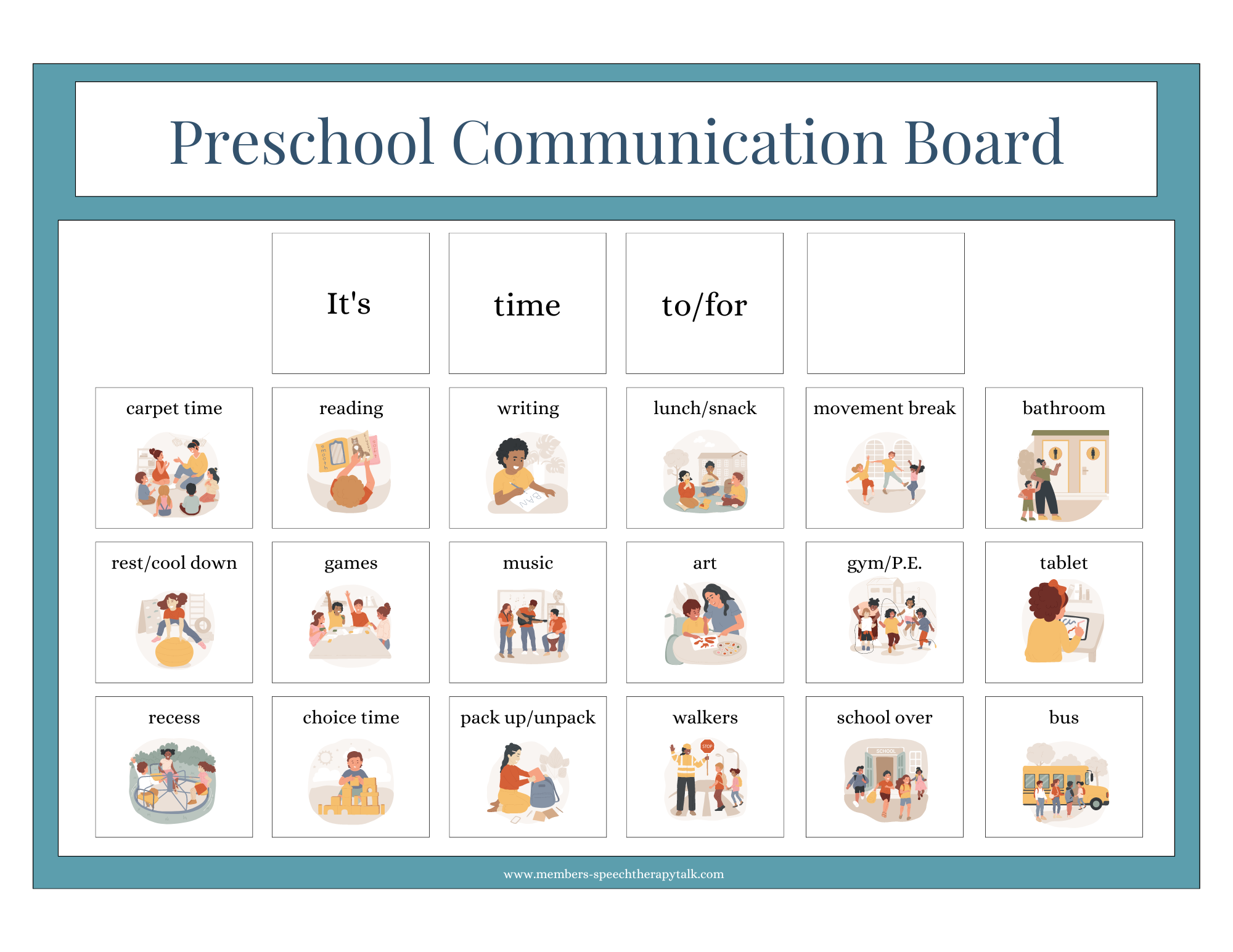 Preschool Expand Phrases Board Speech Therapy Talk Membership Preschool Expand Phrases Board Speech Therapy Talk Membership