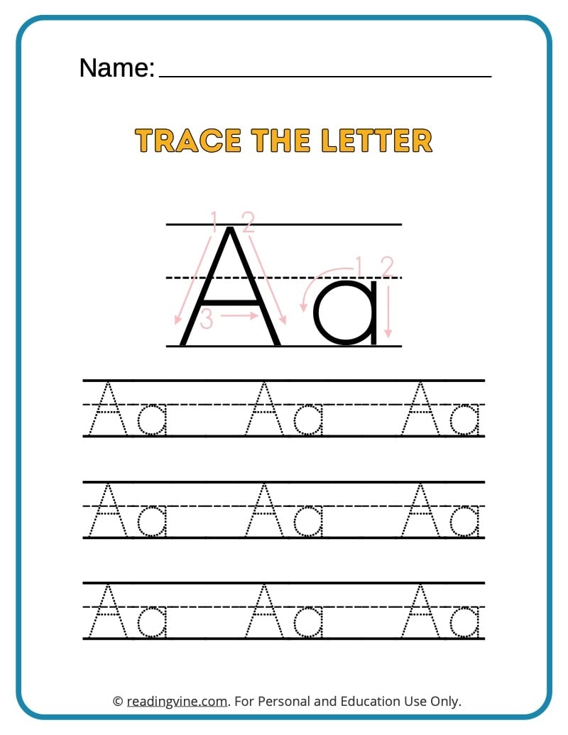 Tracing Alphabet Worksheets For Preschoolers Tracing Alphabet Worksheets For Preschoolers