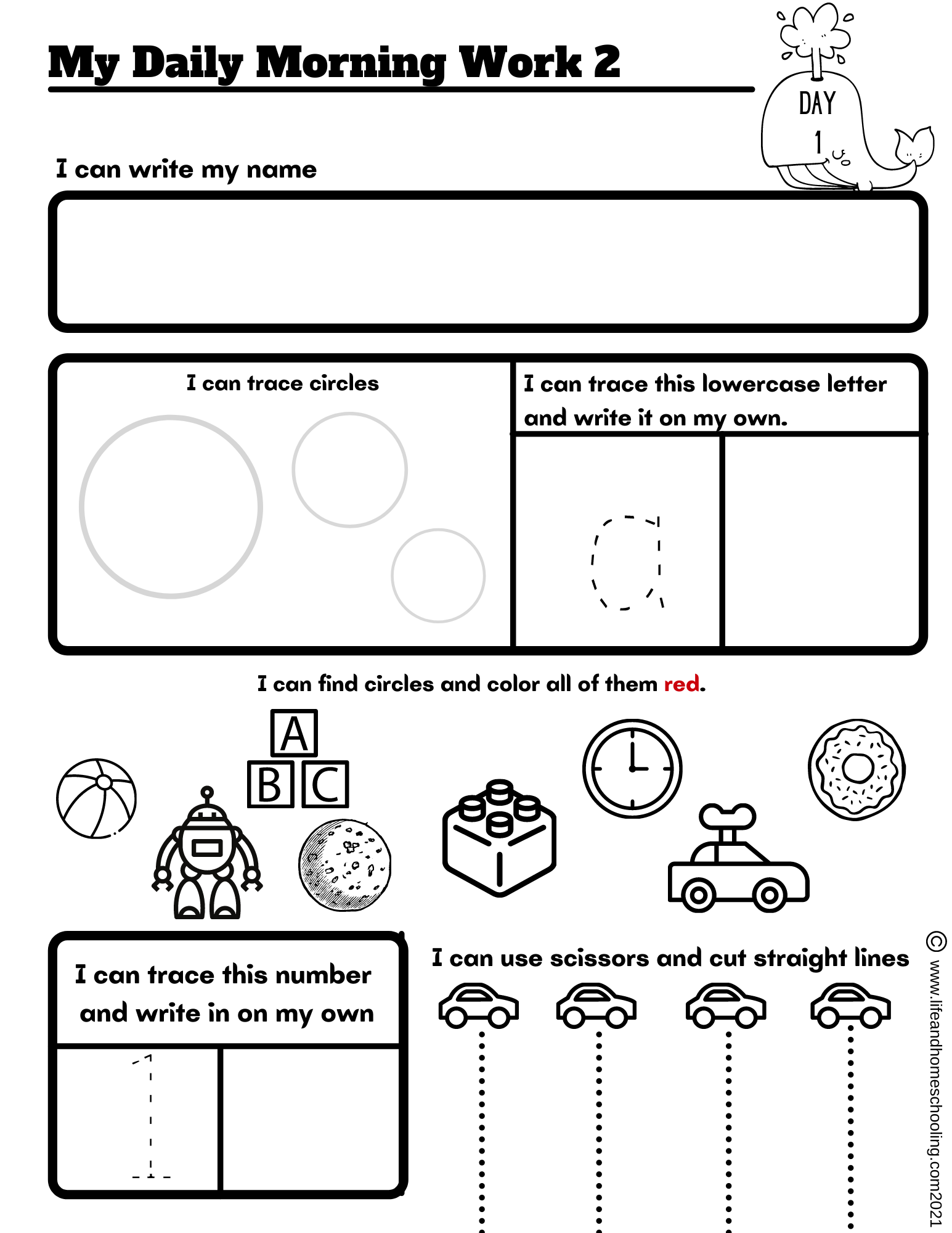 Preschool Morning Work 2 Preschool Morning Work 2