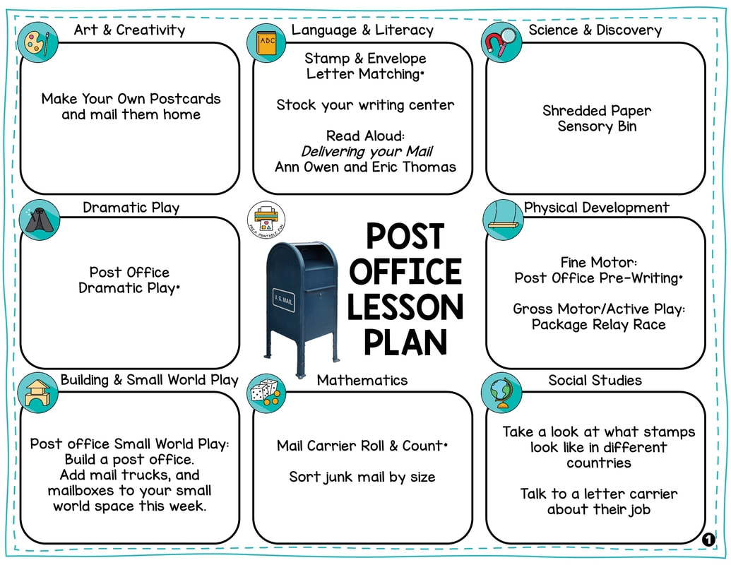 Preschool Post Office Lesson Planning Ideas Pre K Printable Fun