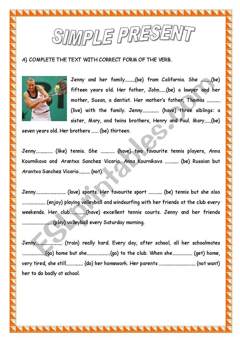 PRESENT SIMPLE READING COMPREHENSION ESL Worksheet By Sandramendoza PRESENT SIMPLE READING COMPREHENSION ESL Worksheet By Sandramendoza