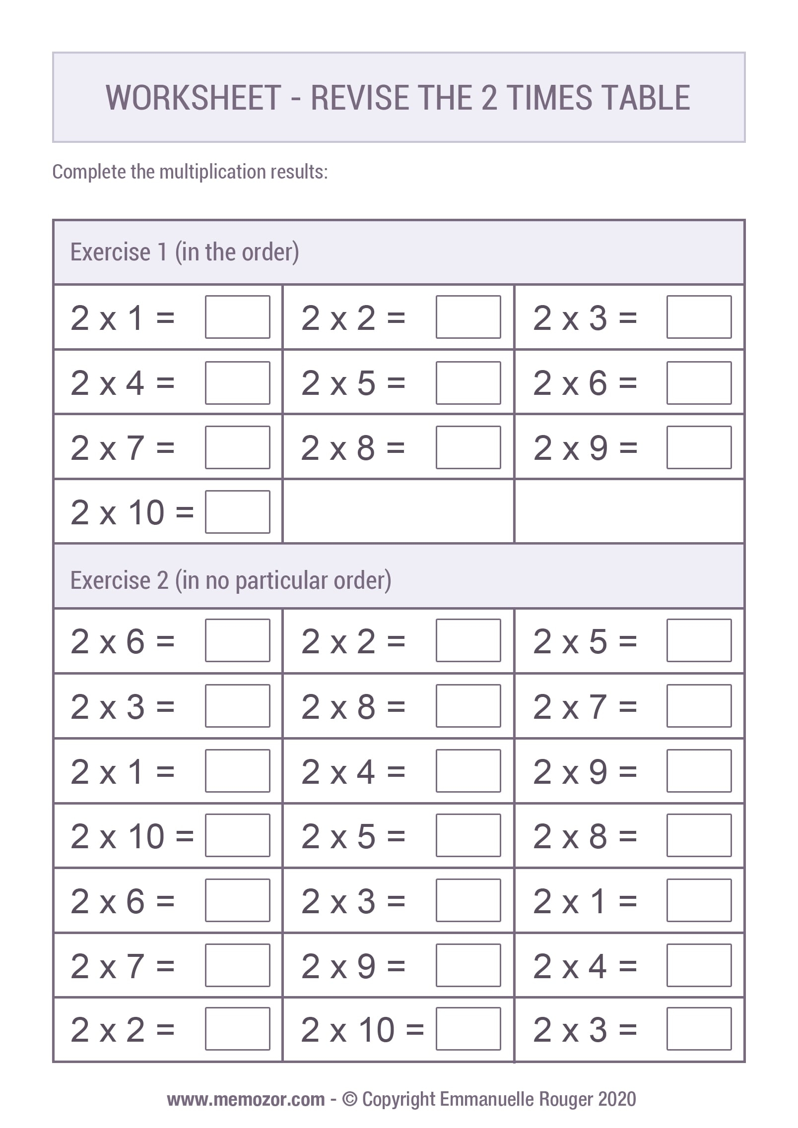 Pretty 2 Times Table Chart Print For Free many Colors Memozor Pretty 2 Times Table Chart Print For Free many Colors Memozor