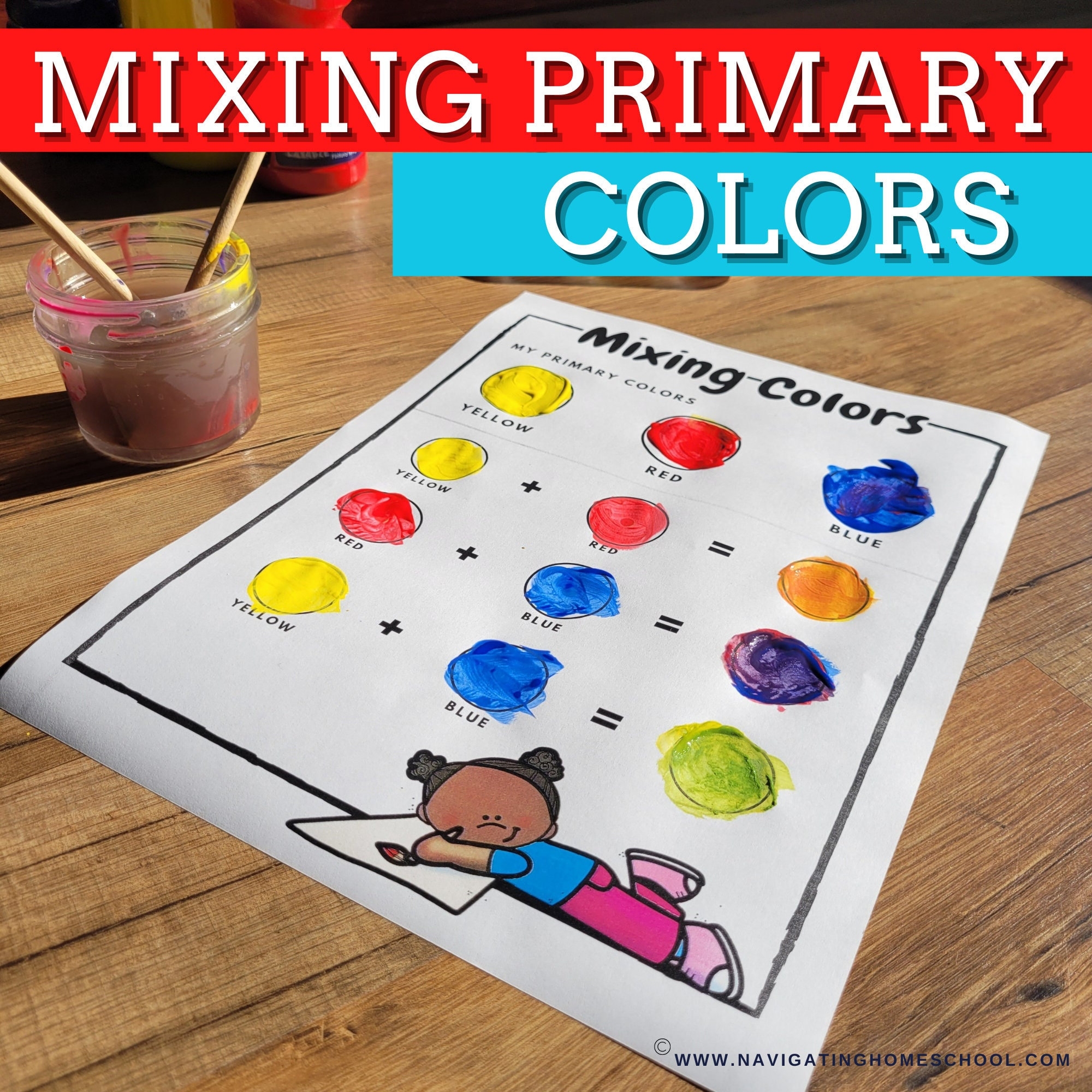 Primary Colors Secondary Colors Art Class Worksheet Finger Primary Colors Secondary Colors Art Class Worksheet Finger