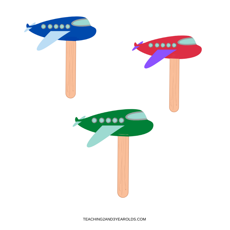 Printable Airplane Circle Time Props