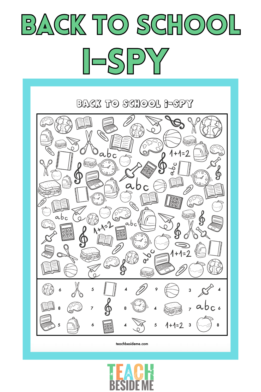 Printable Back To School I Spy Teach Beside Me Printable Back To School I Spy Teach Beside Me