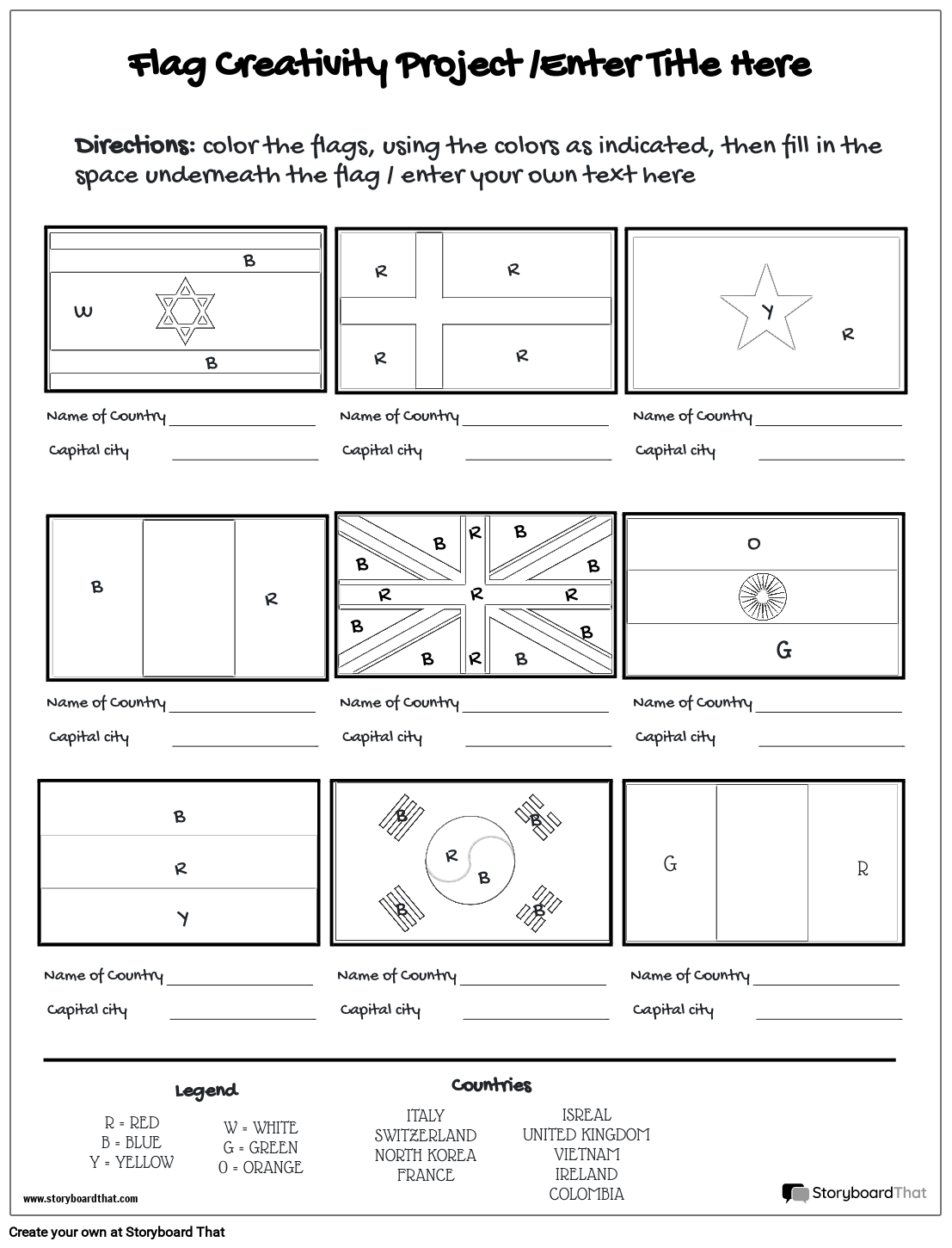 Printable Flag Worksheet Storyboard By Templates Printable Flag Worksheet Storyboard By Templates