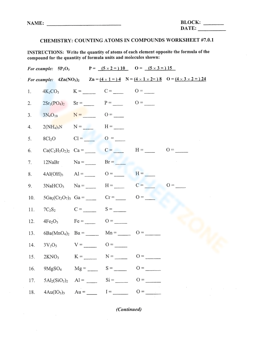 Printable Grade 10 Chemistry Worksheets Download Printable Grade 10 Chemistry Worksheets Download
