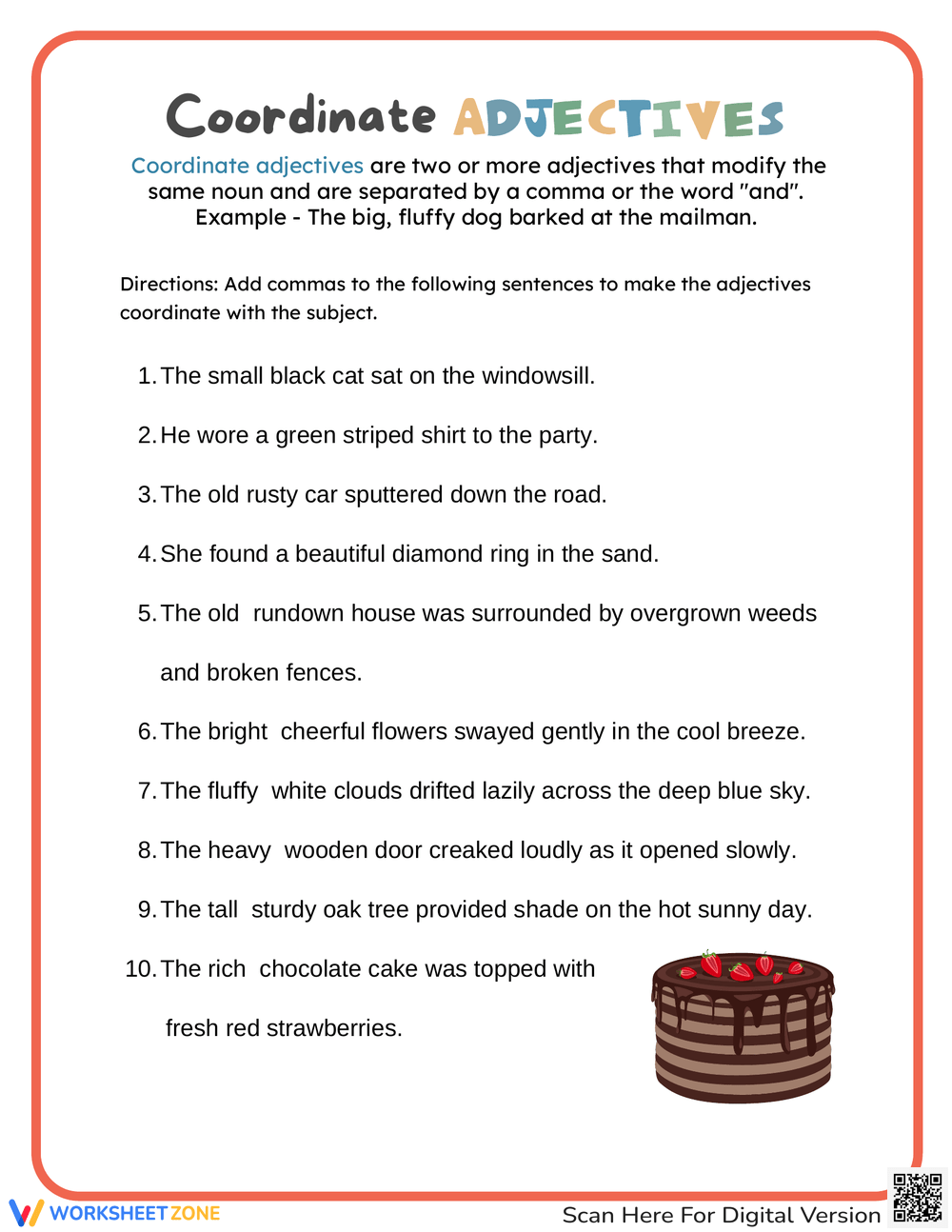 Printable Grade 7 Comma Worksheets Download