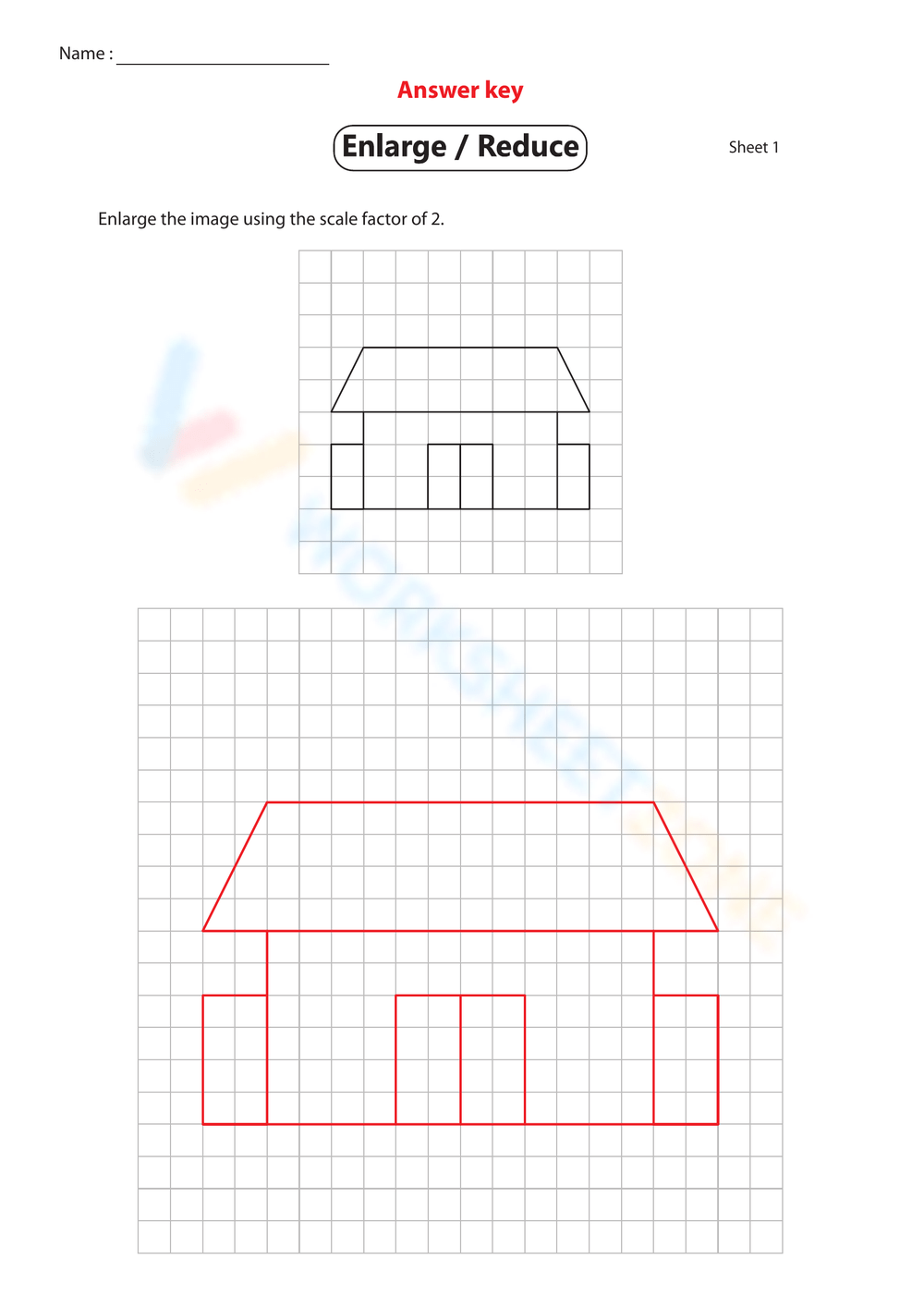 Scale Factor Worksheet Printable