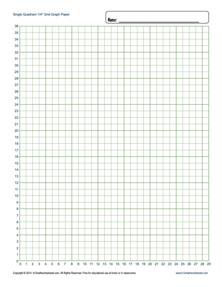 Printable Graph Paper Blank Templates