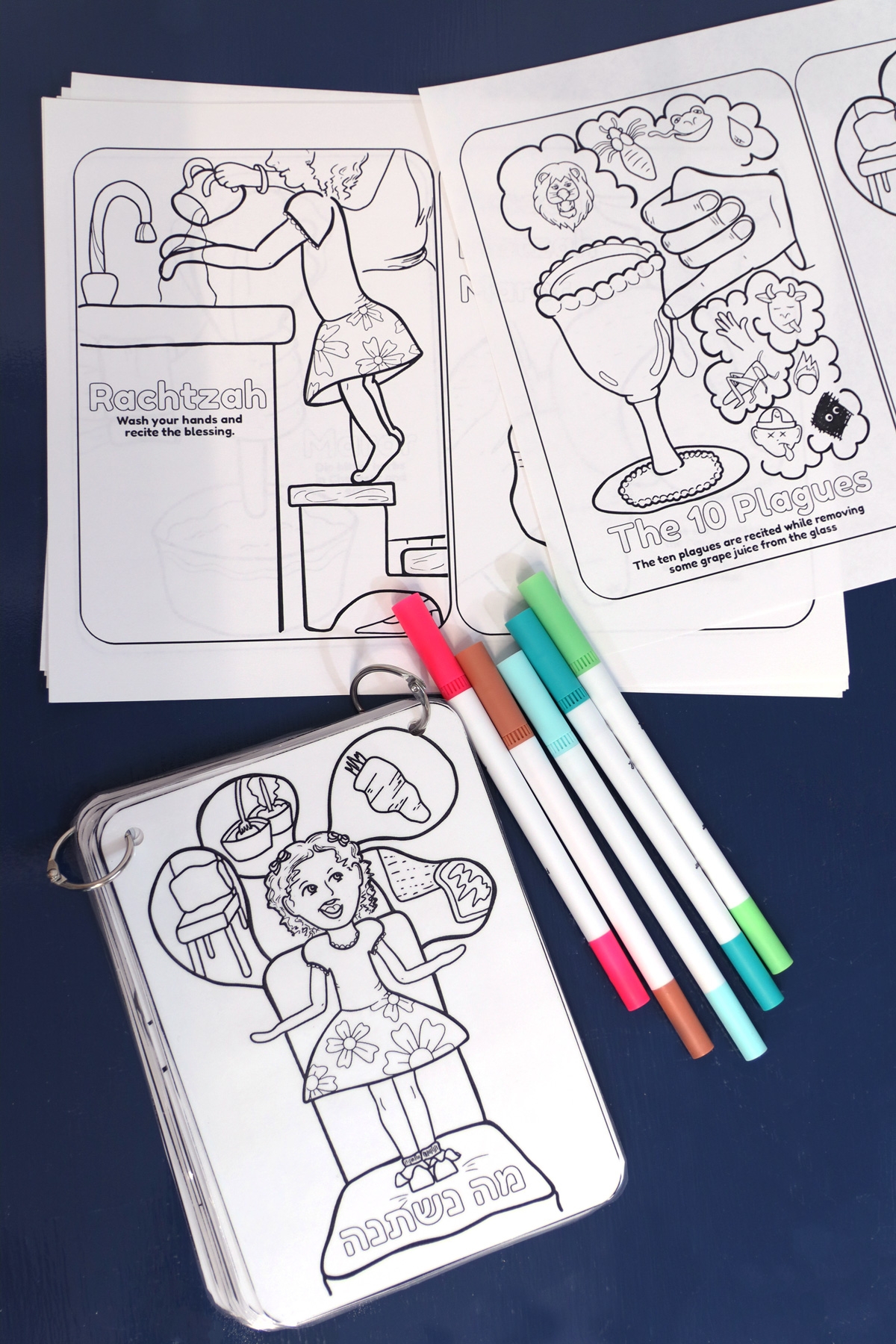 Printable Haggadah Coloring Book Jewish Moms U0026 Crafters Printable Haggadah Coloring Book Jewish Moms U0026 Crafters