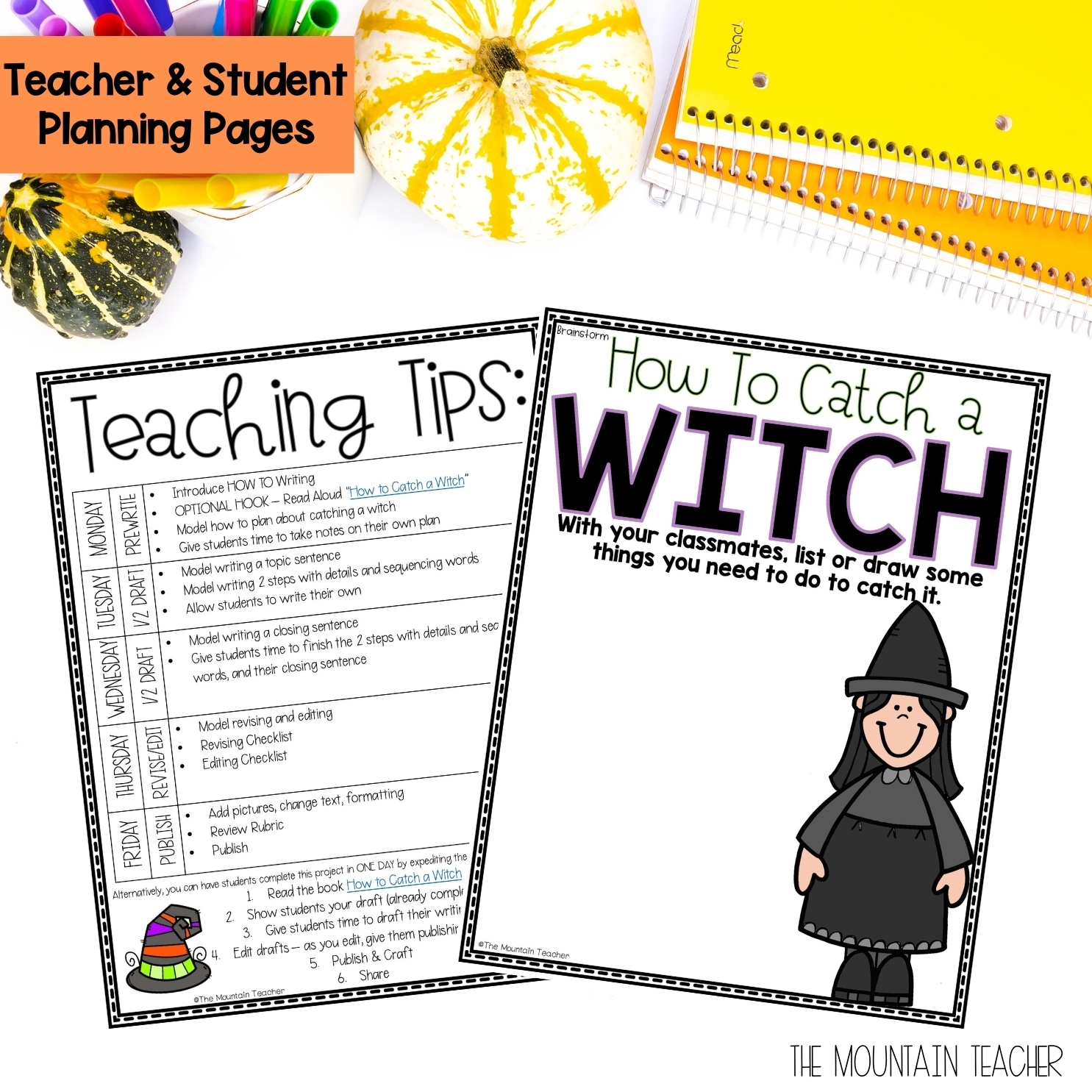 Printable Halloween Writing Activities And Crafts For Kinder 1st 2nd Or 3rd Grade The Mountain Teacher Printable Halloween Writing Activities And Crafts For Kinder 1st 2nd Or 3rd Grade The Mountain Teacher
