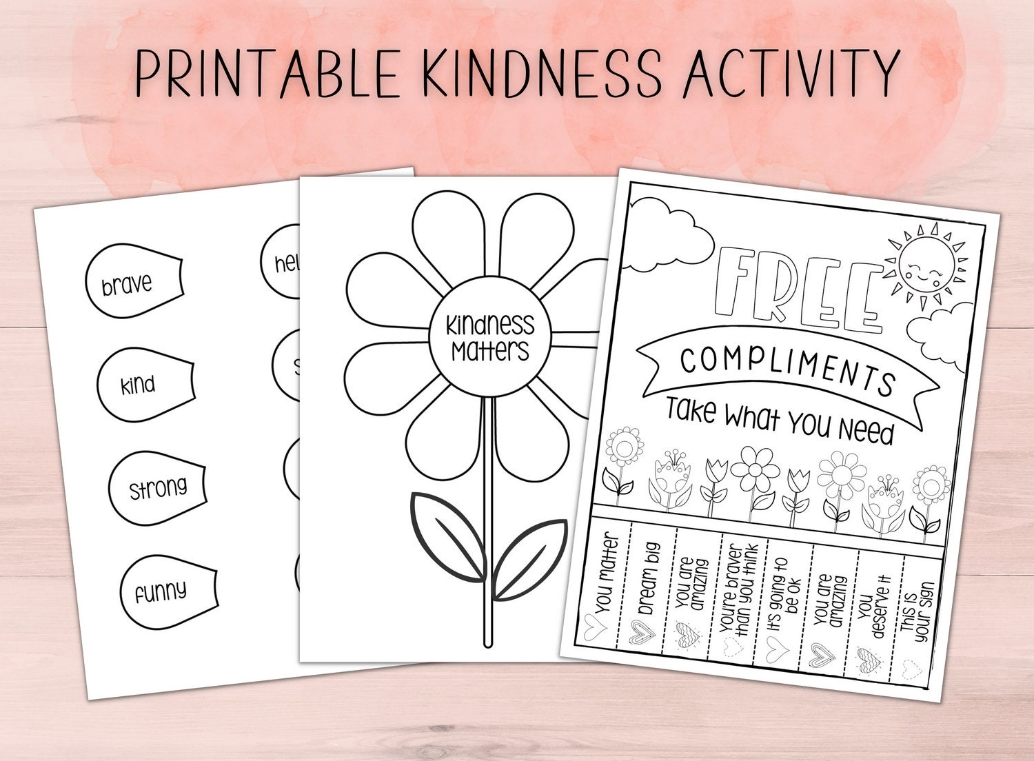 Printable Kindness Activity Kindness Craft Social Emotional Learning Homeschool Printables Kindness Matters Scatter Kindness Etsy Printable Kindness Activity Kindness Craft Social Emotional Learning Homeschool Printables Kindness Matters Scatter Kindness Etsy