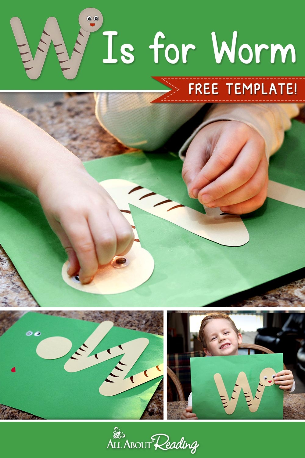Printable Letter W Craft W Is For Worm FREE Download Printable Letter W Craft W Is For Worm FREE Download