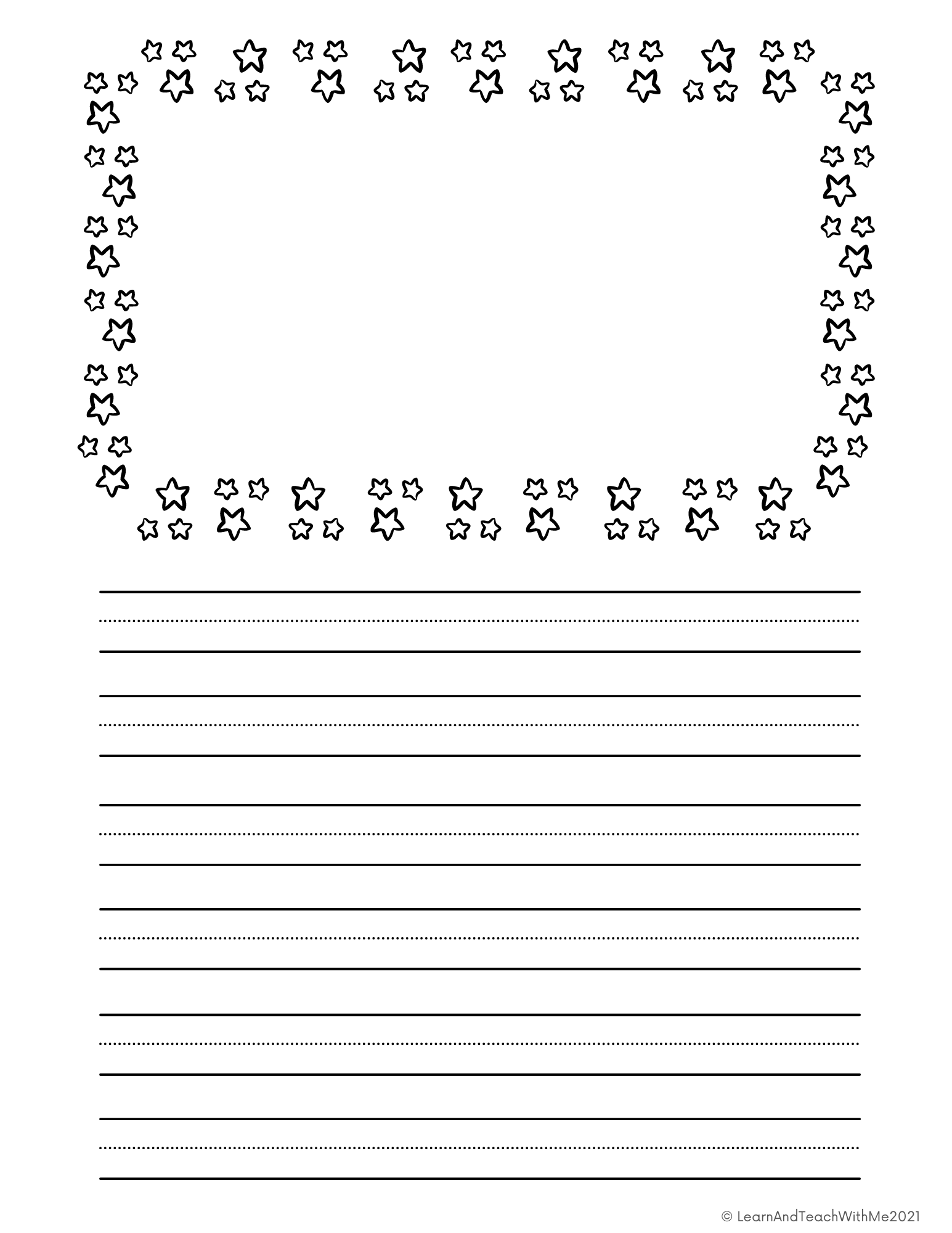 Printable Lined Paper For Kids Printable Lined Paper For Kids