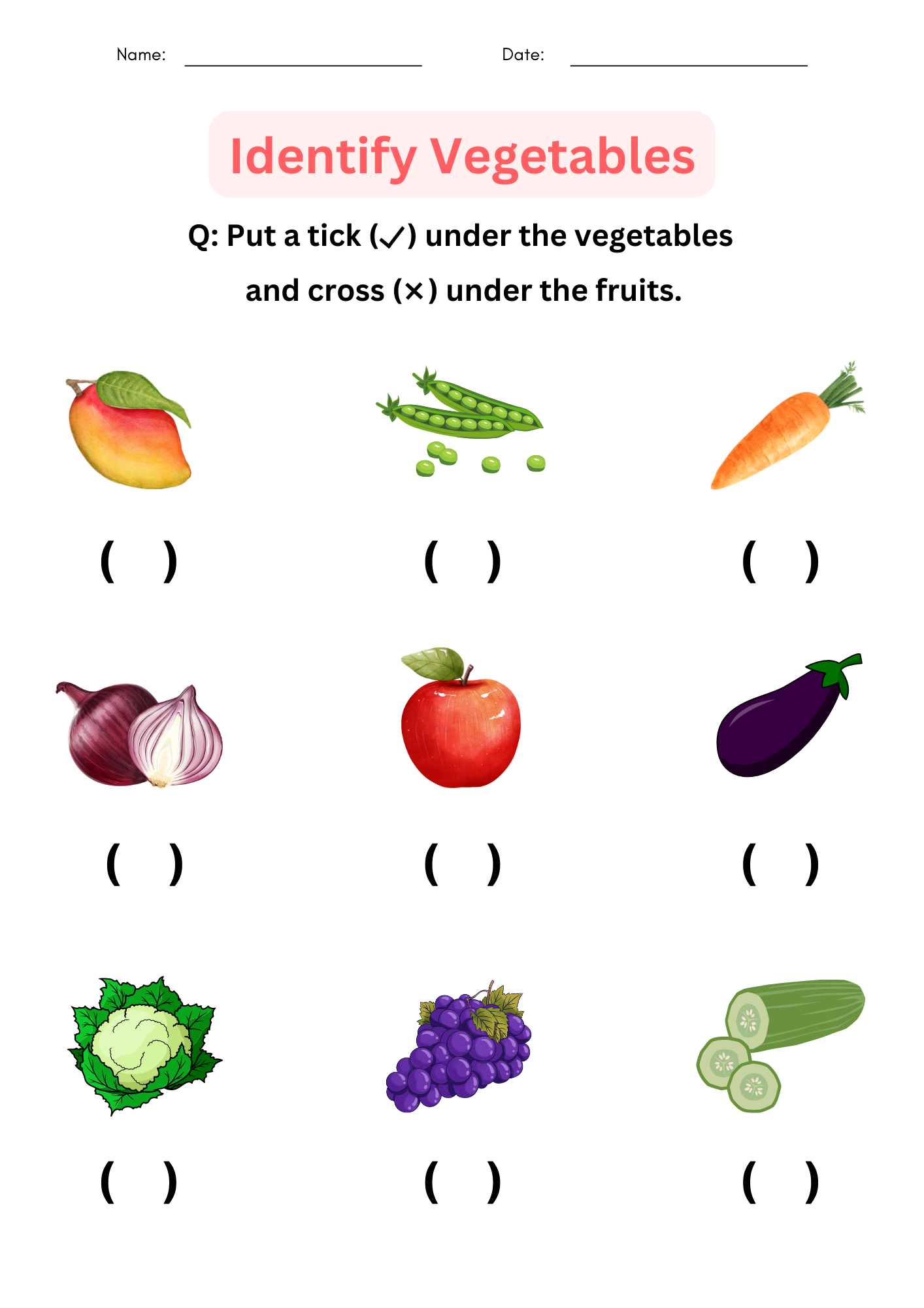 Printable Matching Identify Vegetables Worksheet For Kindergarten Made By Teachers Printable Matching Identify Vegetables Worksheet For Kindergarten Made By Teachers