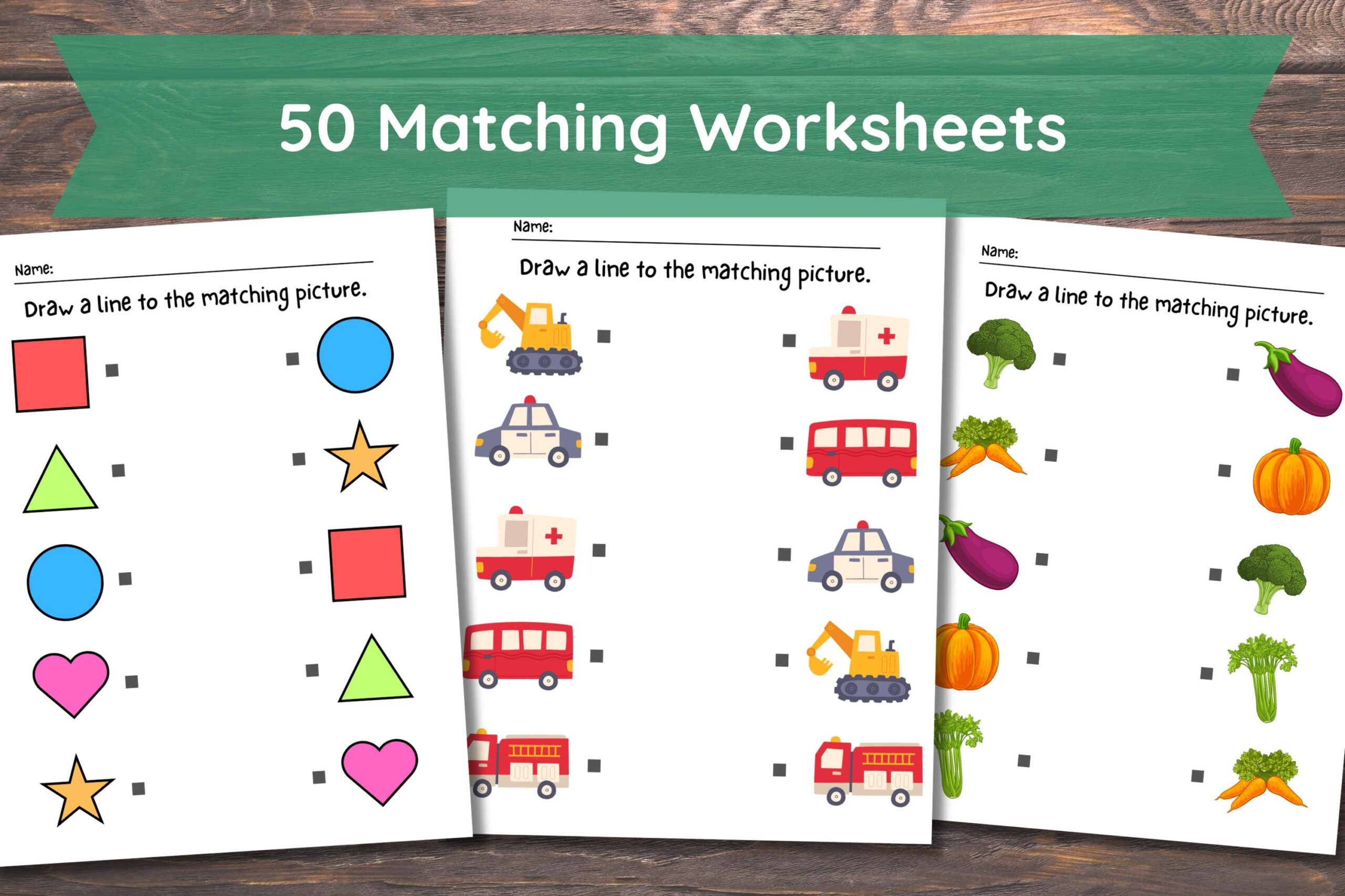 Printable Worksheets For Preschoolers Matching