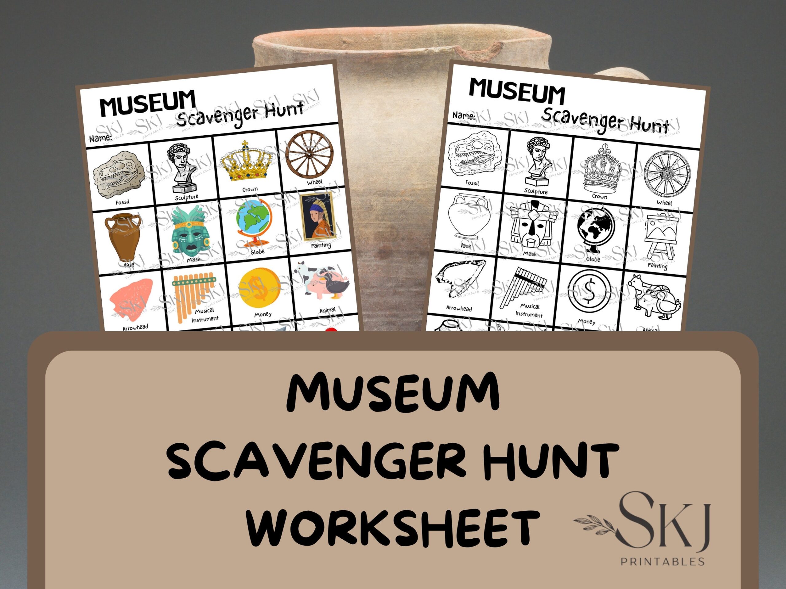 PRINTABLE Museum Scavenger Hunt Worksheet Field Trip Worksheet PRINTABLE Museum Scavenger Hunt Worksheet Field Trip Worksheet