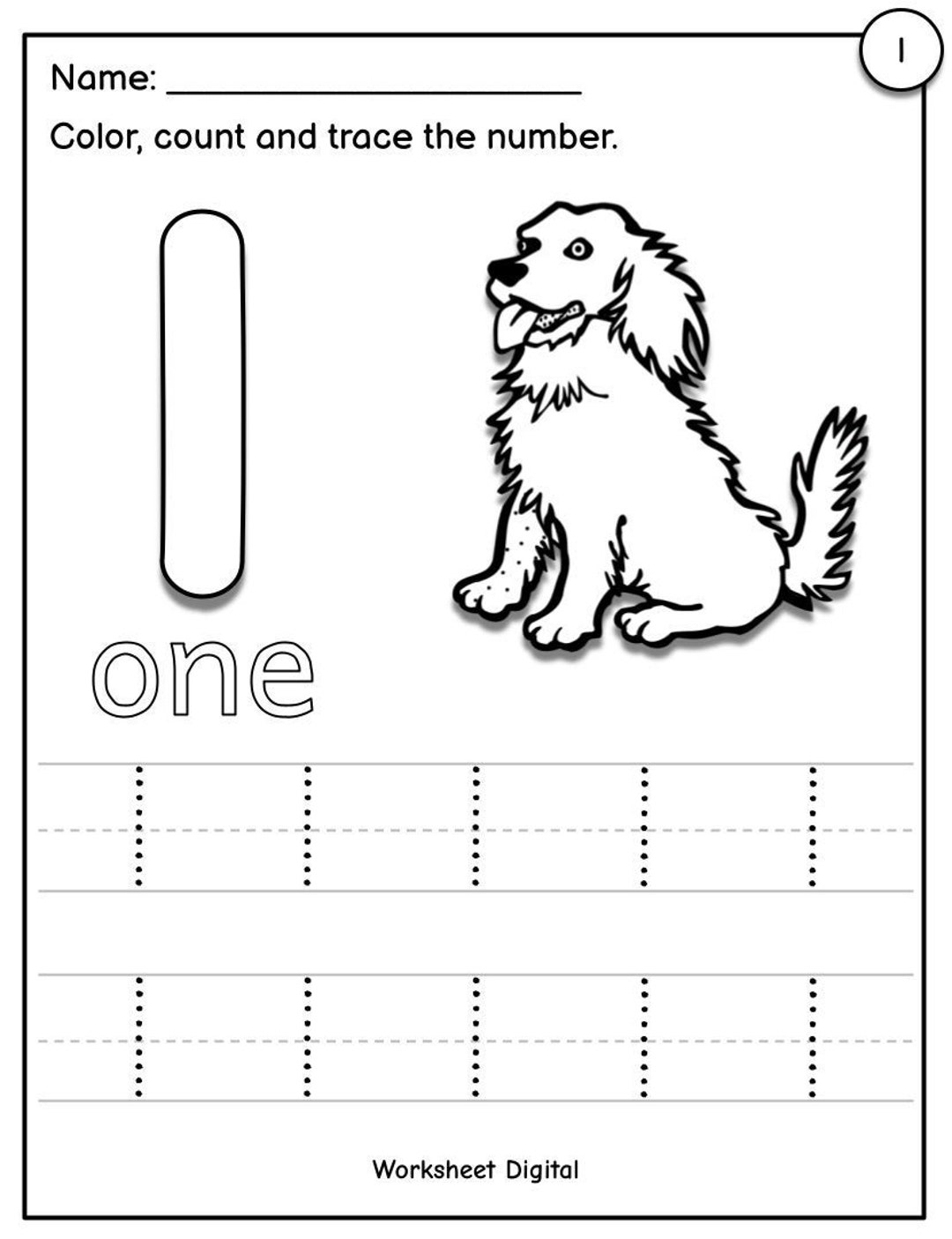Free Printable Preschool Numbers Worksheets