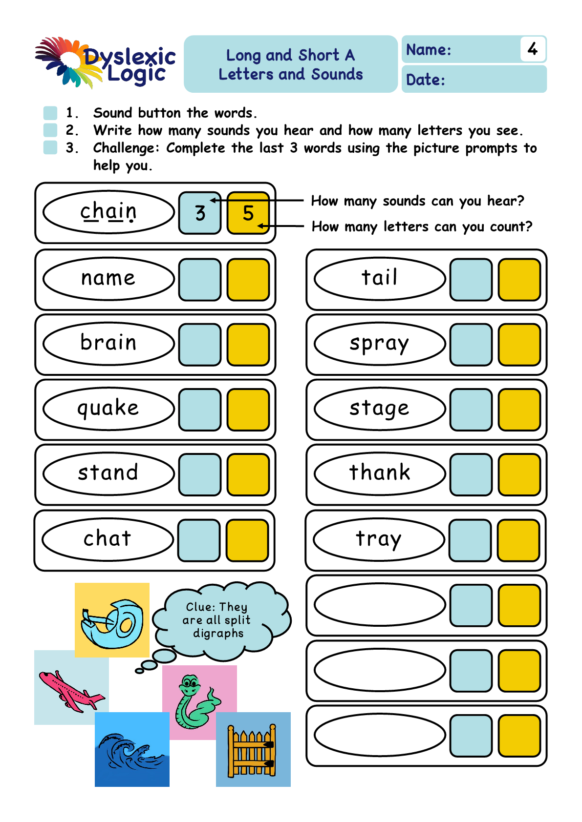 Printable Phonics Support Resources Dyslexic Logic